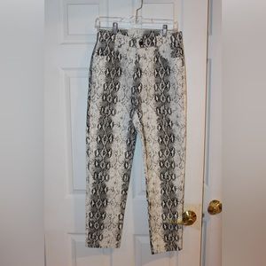Never worn snake print pants size medium